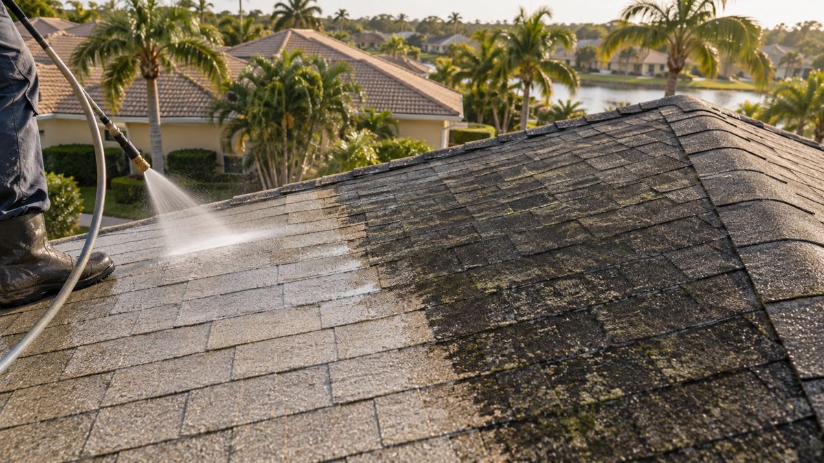 Why High Pressure Power Washing Can Damage Your Roof Shingles